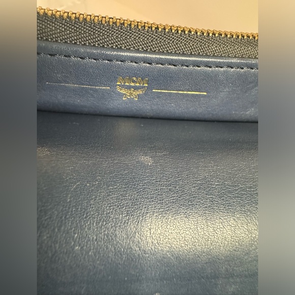 ☘️#193 MCM Saffiano Leather Double Zip Two-Way Satchel Tote Bag - Picture 15 of 16